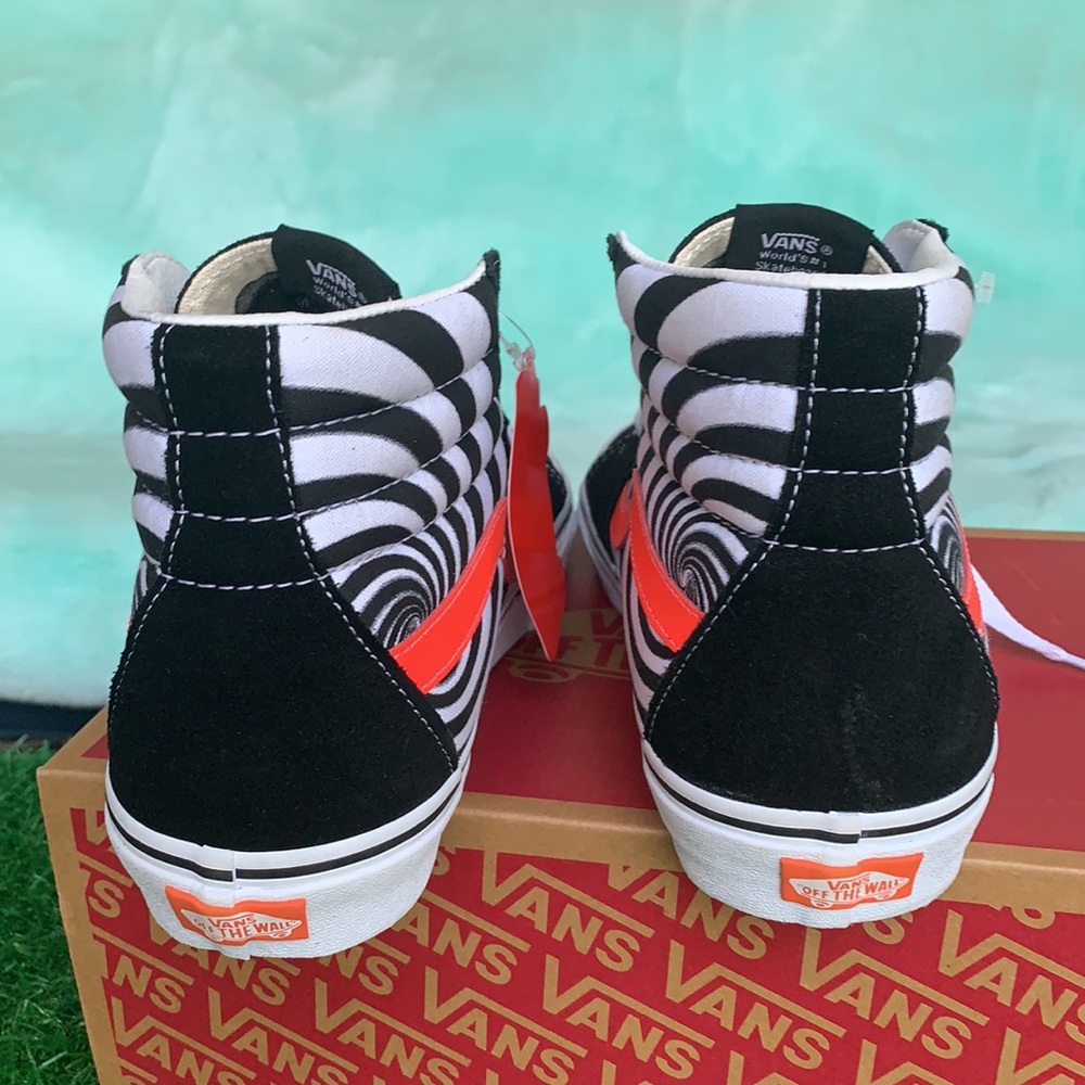 VANS SK8-HI Swirl Black/Flery Coral men’s - Picture 10 of 16